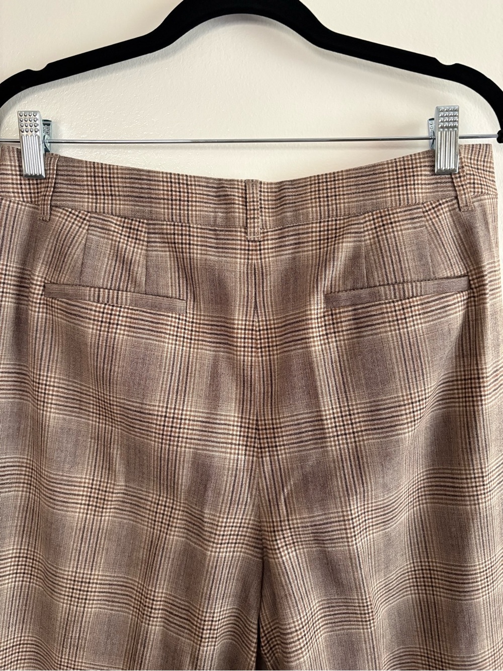 Lafayette 148 New York Glen Plaid Wool Blend Wide-Leg Trousers Size 8 TRR - Picture 5 of 14